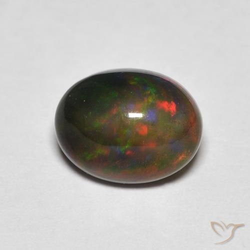 1.25ct 天然 彩色 蛋白石, 椭圆形, 不透明