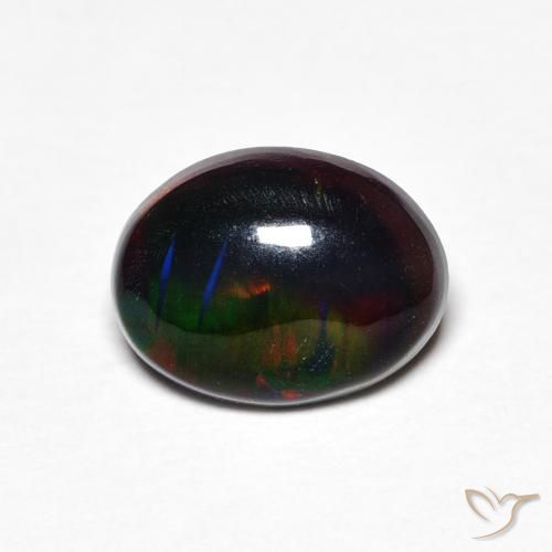 0.97ct 天然 彩色 蛋白石, 椭圆形, 不透明