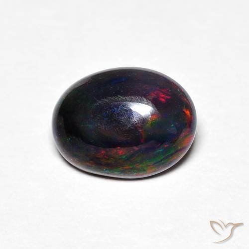 0.61ct 天然 彩色 蛋白石, 椭圆形, 不透明