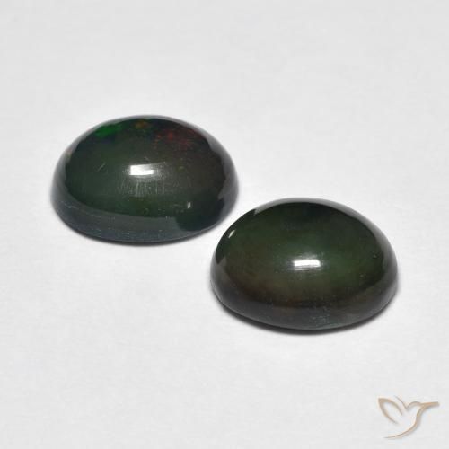 2.48克拉天然蛋白石，椭圆形，不透明
