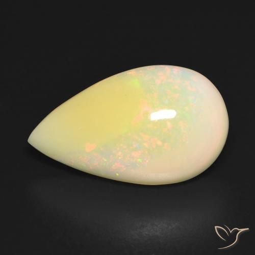 5.82克拉天然蛋白石，梨形，半透明