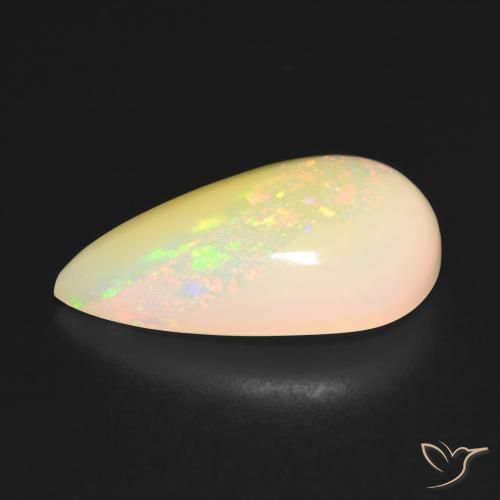 5.82克拉天然蛋白石，梨形，半透明