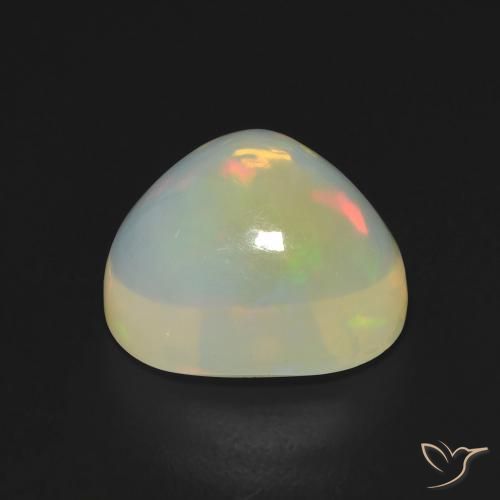 5.38克拉天然蛋白石，梨形，透明