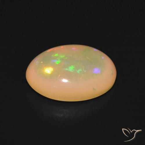 2.58克拉天然蛋白石，椭圆形，半透明