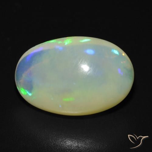 3.33ct 天然 彩色 蛋白石, 椭圆形, 透明