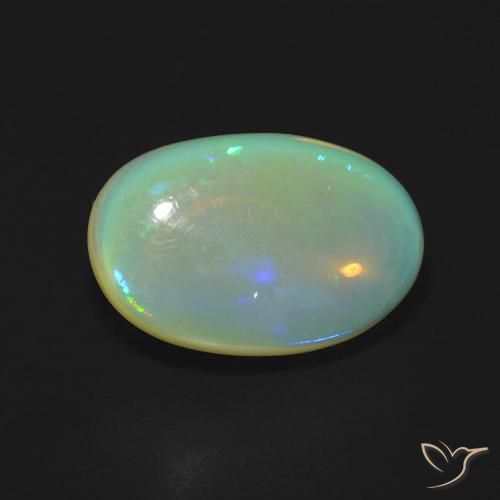 2.95ct 天然 彩色 蛋白石, 椭圆形, 透明, Photo A