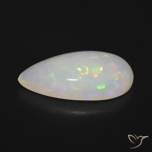 5.68克拉天然蛋白石，梨形，半透明