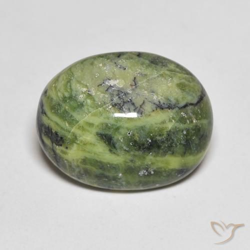 6.20ct 天然 大地绿 蛋白石, 椭圆形, 不透明