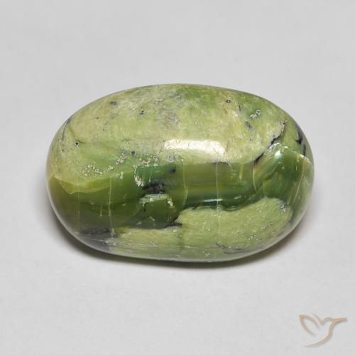 8.21ct 天然 中绿色 蛋白石, 椭圆形, 不透明