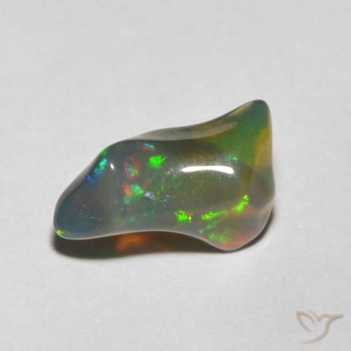 1.45ct 天然 彩色 蛋白石, 花式切割, 半透明