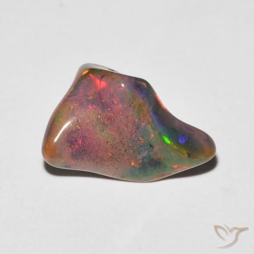 1.85ct 天然 彩色 蛋白石, 花式切割, 半透明