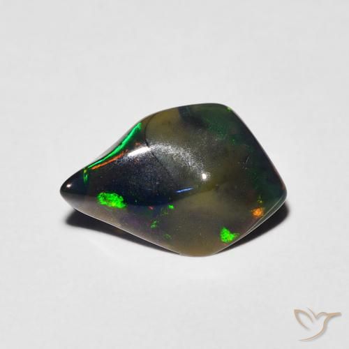 0.91ct 天然 彩色 蛋白石, 花式切割, 半透明