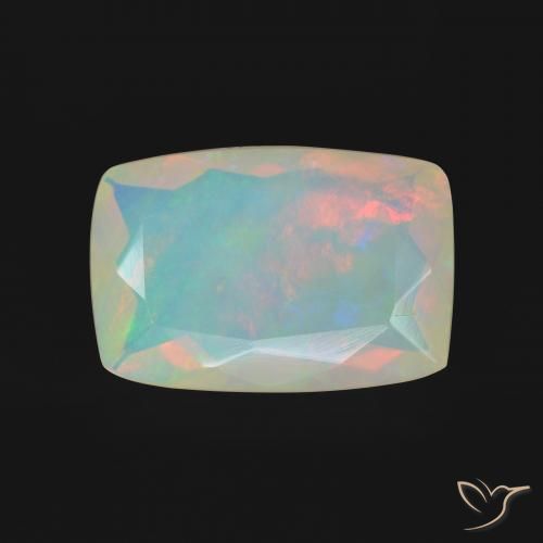 3.02ct 天然 彩色 蛋白石, 软垫, 透明