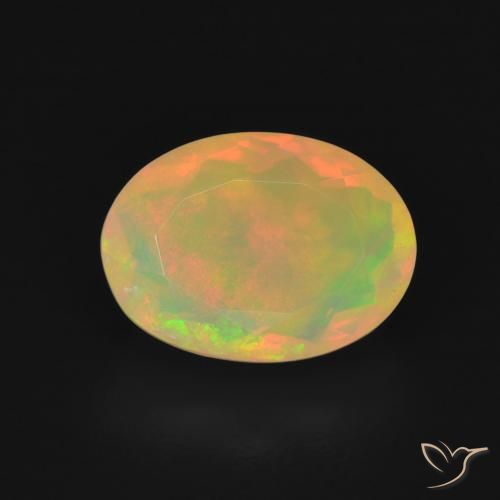 1.70ct 天然 彩色 蛋白石, 椭圆形, 透明