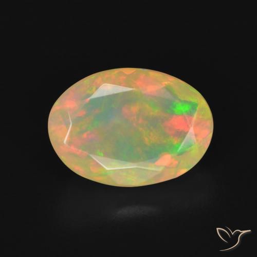 1.75ct 天然 彩色 蛋白石, 椭圆形, 透明