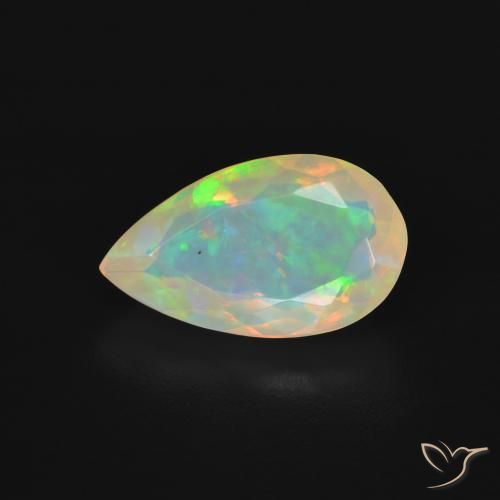 2.35ct 天然 彩色 蛋白石, 梨形, 透明
