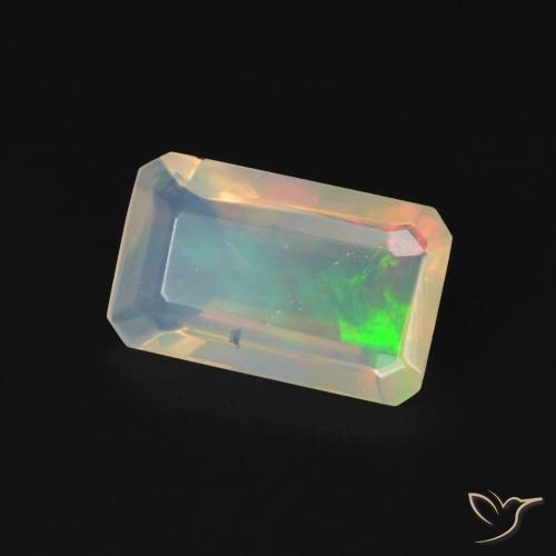 0.99克拉天然蛋白石，八边形，透明
