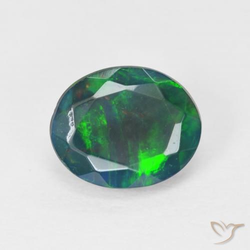 1.18ct 天然 彩色 蛋白石, 椭圆形, 不透明