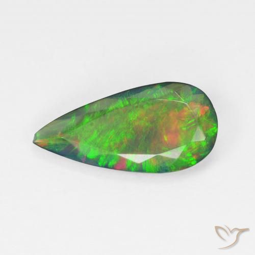 1.78ct 天然 彩色 蛋白石, 梨形, 透明