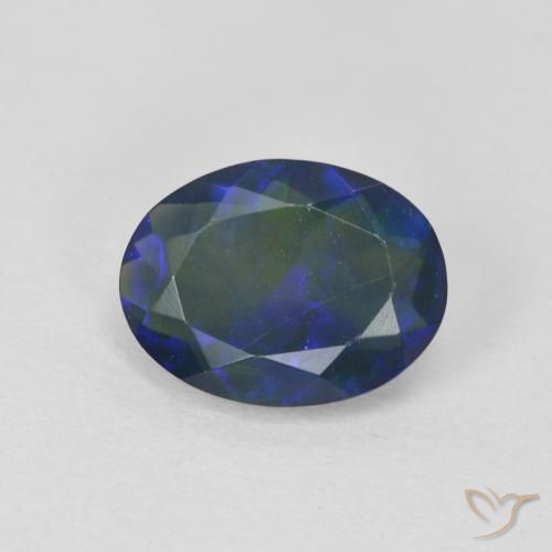1.35ct 天然 彩色 蛋白石, 椭圆形, 透明