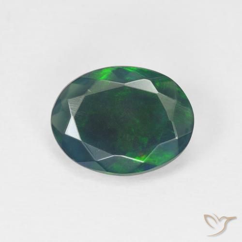 1.13ct 天然 彩色 蛋白石, 椭圆形, 半透明, Photo A