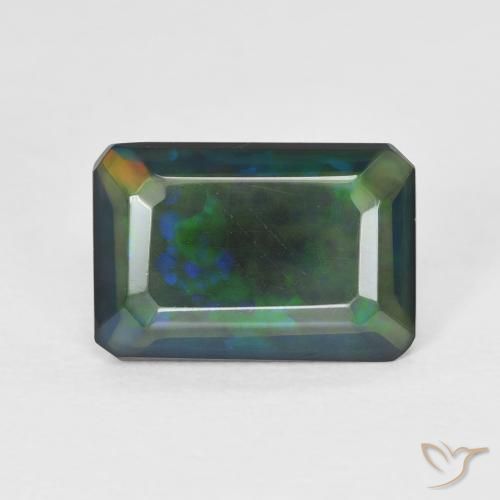 1.70ct 天然 彩色 蛋白石, 祖母绿式切割, 半透明