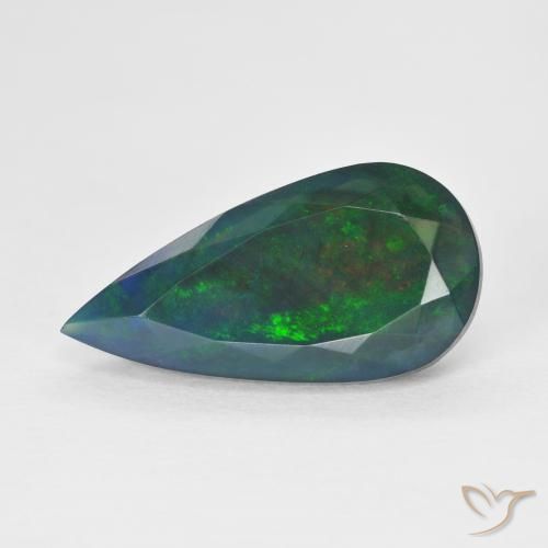 3.48ct 天然 彩色 蛋白石, 梨形, 半透明