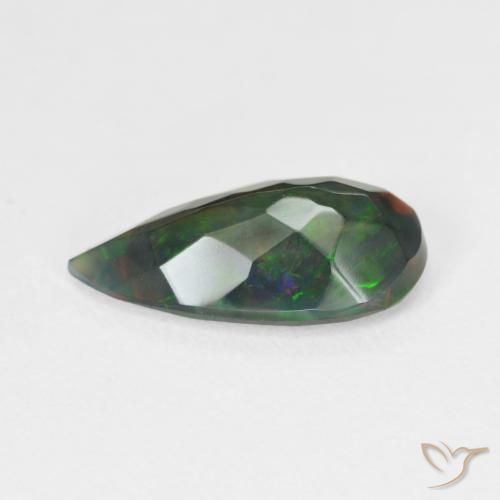 2.06克拉天然蛋白石，梨形，半透明