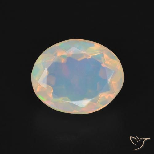 1.75ct 天然 彩色 蛋白石, 椭圆形, 透明