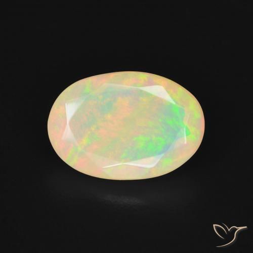 1.99ct 天然 彩色 蛋白石, 椭圆形, 半透明