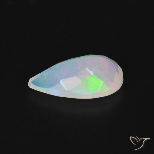 1.37克拉天然蛋白石，梨形，透明