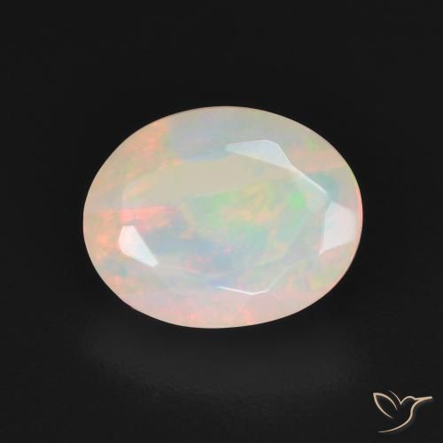 1.48ct 天然 彩色 蛋白石, 椭圆形, 半透明