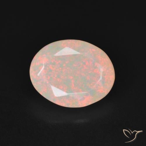 1.89ct 天然 彩色 蛋白石, 椭圆形, 半透明