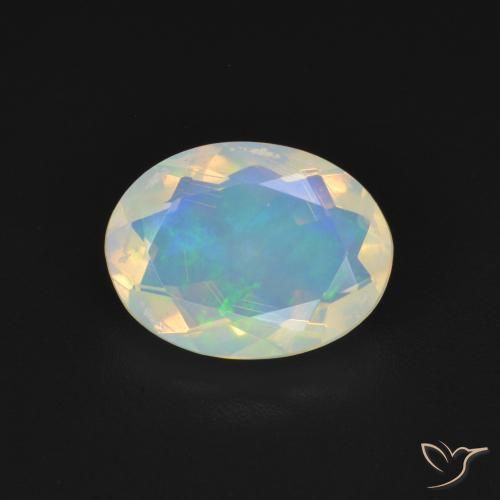 1.48ct 天然 彩色 蛋白石, 椭圆形, 透明