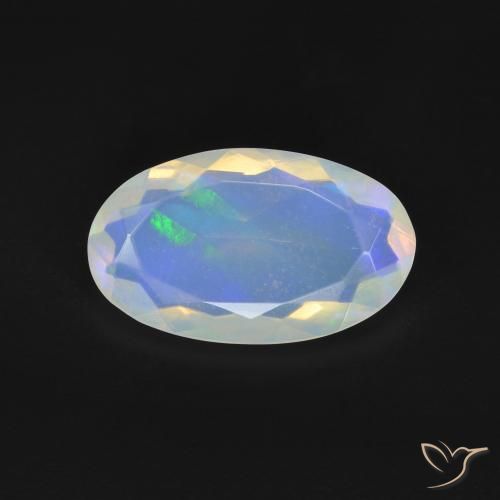 2.02ct 天然 彩色 蛋白石, 椭圆形, 透明