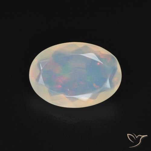 1.82ct 天然 彩色 蛋白石, 椭圆形, 透明