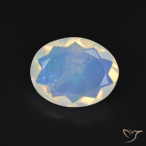 1.89ct 天然 彩色 蛋白石, 椭圆形, 透明