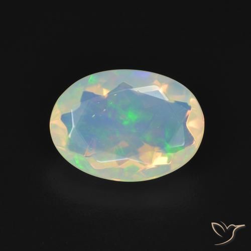 1.61ct 天然 彩色 蛋白石, 椭圆形, 透明