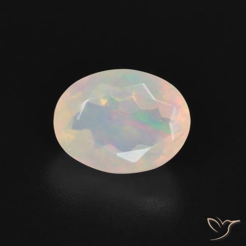 1.39ct 天然 彩色 蛋白石, 椭圆形, 透明