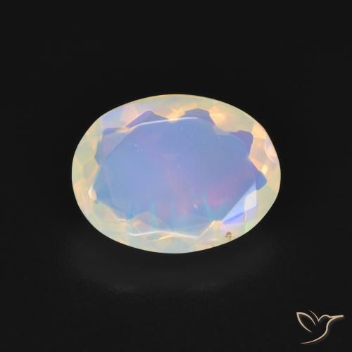 1.68克拉天然蛋白石，椭圆形，透明