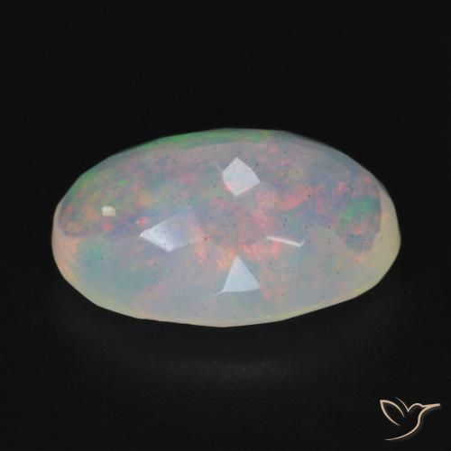 1.96克拉天然蛋白石，椭圆形，透明