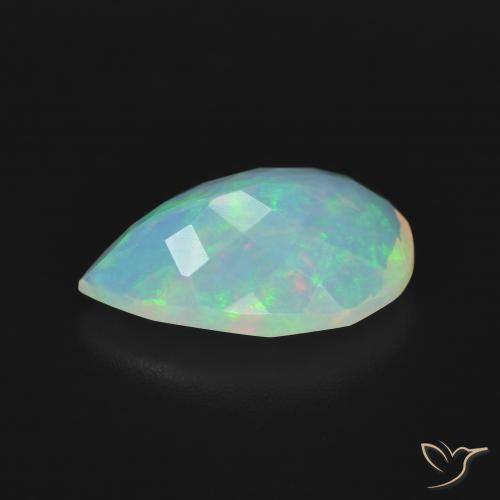 2.58克拉天然蛋白石，梨形，透明
