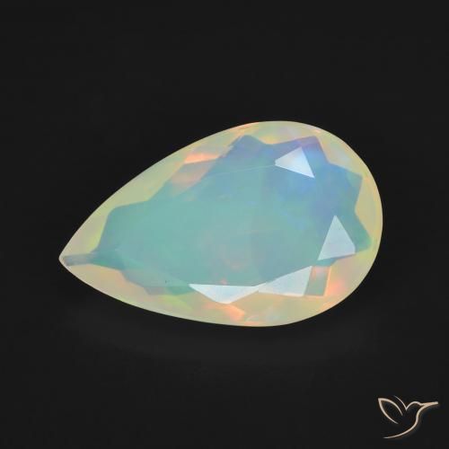 2.62ct 天然 彩色 蛋白石, 梨形, 透明