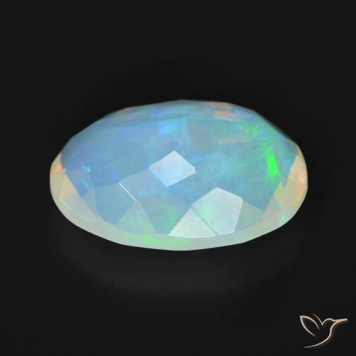 3.89克拉天然蛋白石，椭圆形，透明
