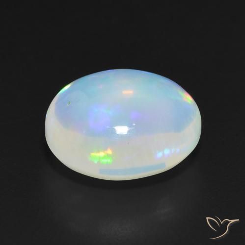 4.91克拉天然蛋白石，椭圆形，半透明