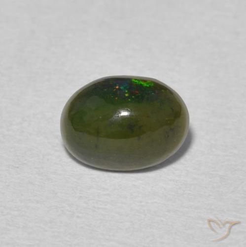 0.72ct 天然 彩色 蛋白石, 椭圆形, 不透明