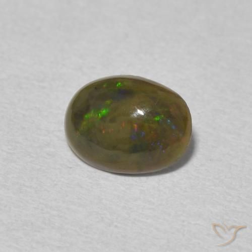 0.56克拉天然蛋白石，椭圆形，不透明