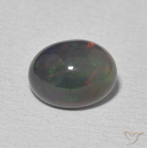 1.31ct 天然 彩色 蛋白石, 椭圆形, 不透明