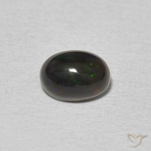 0.59ct 天然 彩色 蛋白石, 椭圆形, 不透明