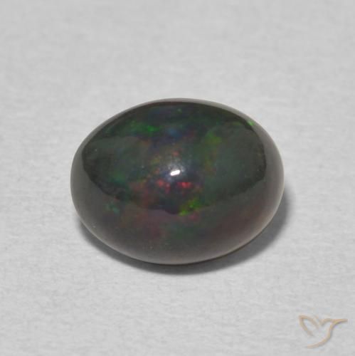 1.34ct 天然 彩色 蛋白石, 椭圆形, 不透明